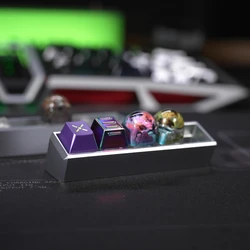 Aluminum Alloy Key Cap Storage Box Metal Keycaps Storage Case Mechanical Keyboard Keycaps Copper Storage Tray Desktop Ornaments