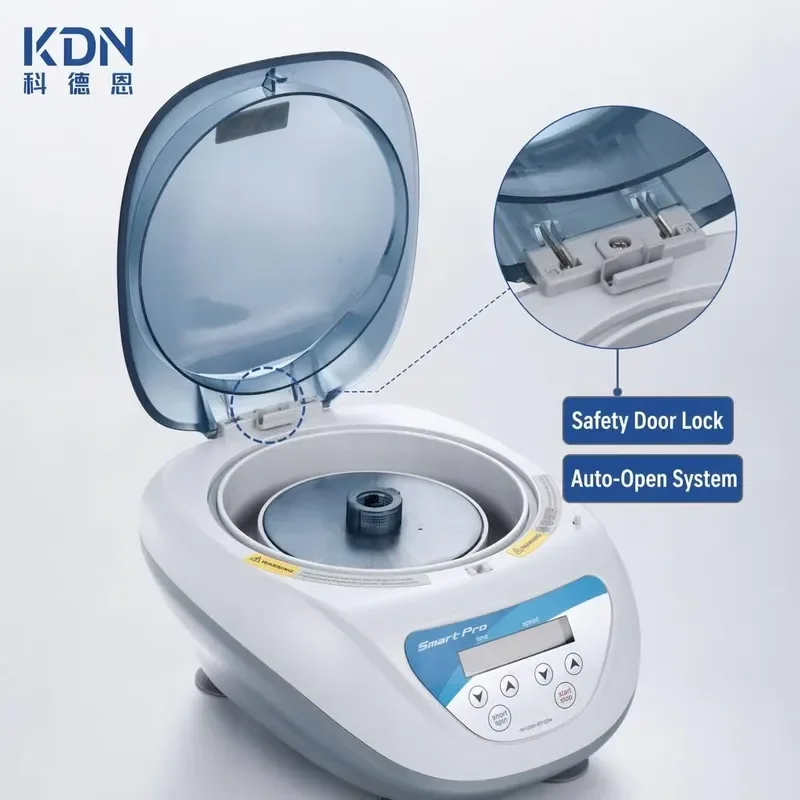 Automatic Opening Benchtop Lab Centrifuge with Safety Door Lock for Microsample Tubes Multifunctional Laboratory Equipment
