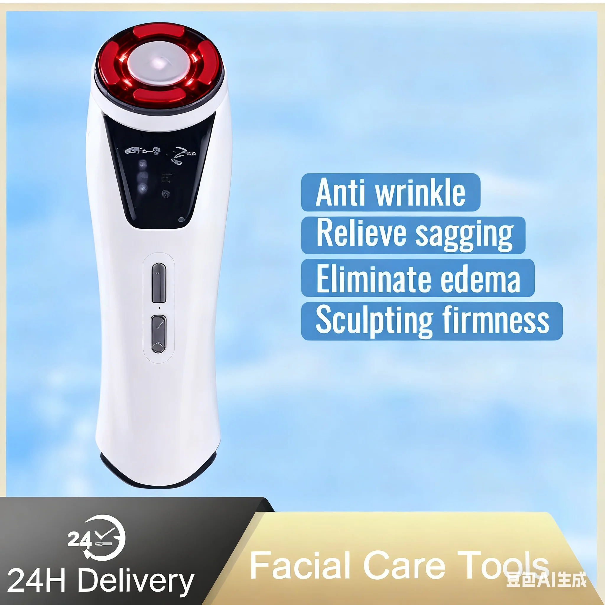 Home Facial Massager HIFU Face Lifting EMS Microcurrent Face Lifting Machine Anti-aging Facial Massager Skin Tightening Face