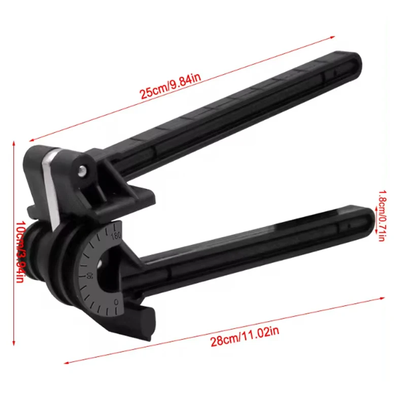 For 4-in-1 Tube Bender Pipe Bending Tool Tubing Bender Brake Fuel Line Curving Pliers 4mm 6mm 8mm 10mm Combination Tube Bender