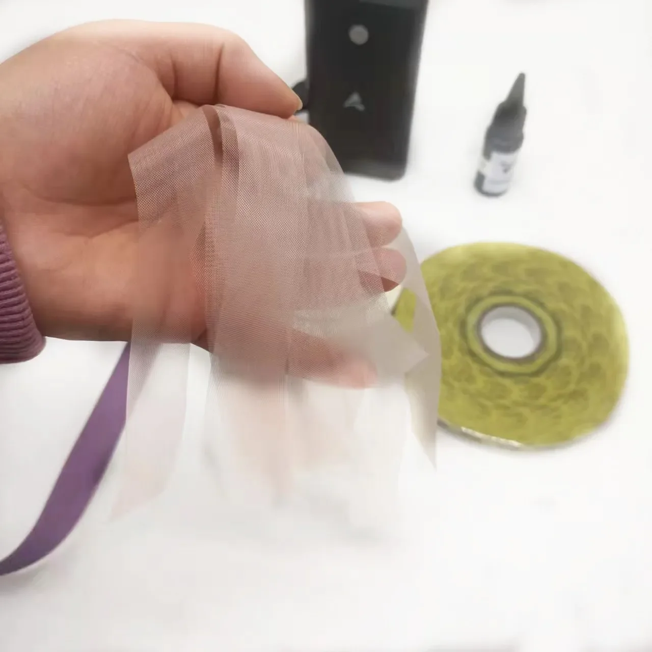 طريقة جديدة لصنع شريط عروسة الشعر الملون مع آلة وصلات شعر خفيفة على شكل حرف V وغراء vg2000 سهل وساخن #2