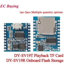 DY-SV19R DY-SV19T Voice Playback Module MP3 WAV Decod 32Bit 32GB IO Trigger UART Control Storage Audio USB Flash Storage TF Card