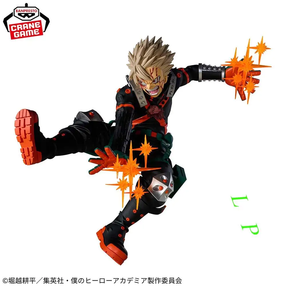 بانبريستو بانداي بطلي الأكاديمية Bakugou Katsuki متوفر في المخزون الأصلي أنيمي نموذج لجسم لعبة محاصر حقيقية