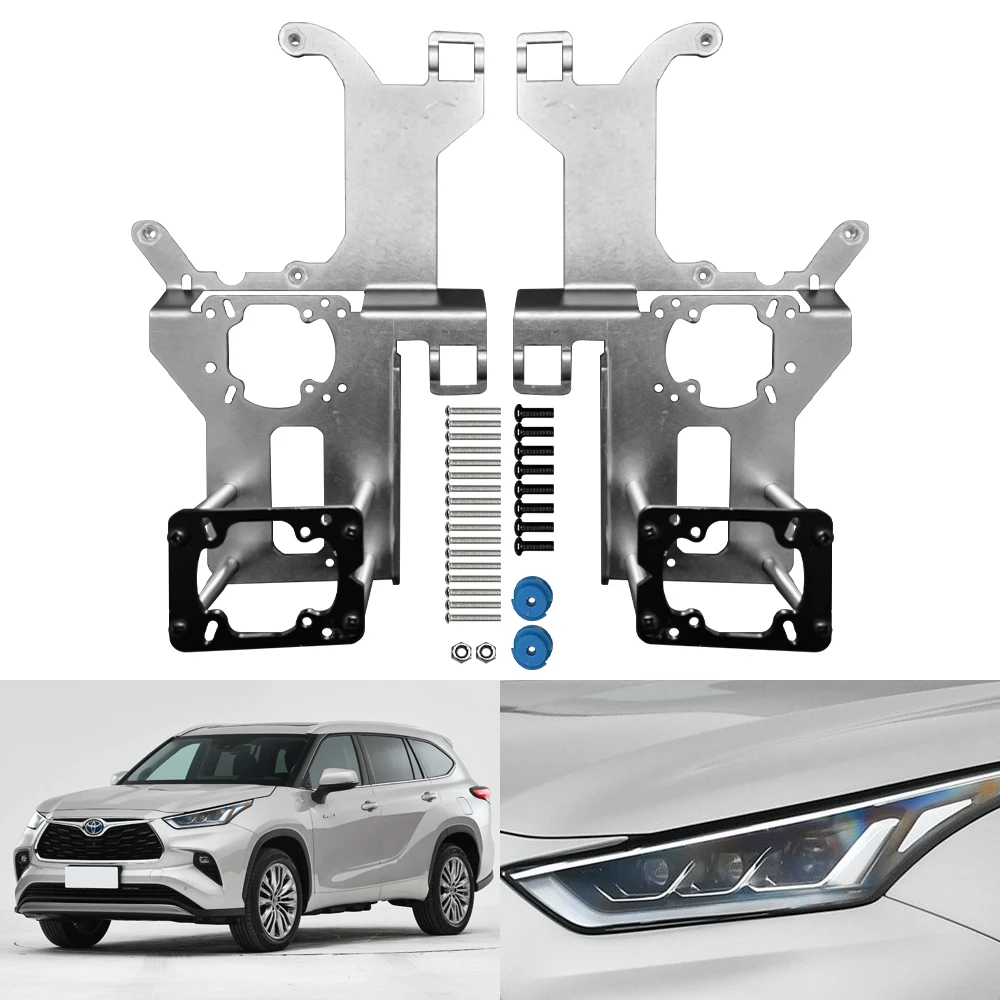 Taochis Car-Styling Frame Adapter Module DIY Bracket Holder for Toyota Highlander 2022 3.0 inches+matrix lens Hella 3R 5 G5 lens