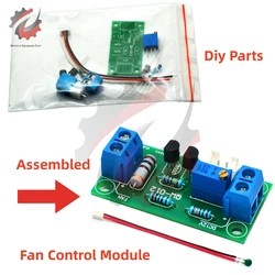 DC12V  Fan Control Module Automatic Temperature Control Module Governor With Probe for Computer Amplifier Fan Equipment Diy Kit