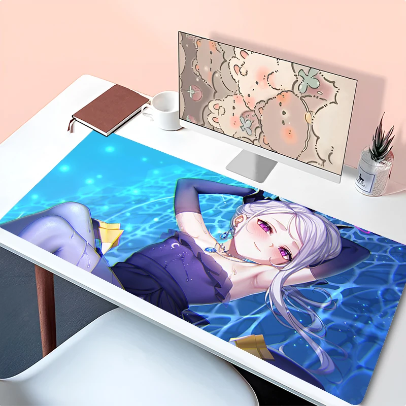 Gamer tapis de souris ordinateur portable bleu archives Sorasaki Hina tapis de souris Anime fille HD impression Kawaii clavier tapis PC jeu bureau tapis de souris