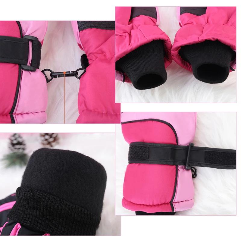 المرأة الشتاء قفازات التزلج يندبروف الدافئة التزلج القفاز المضادة للانزلاق شاشة تعمل باللمس قفازات ركوب الدراجات الرياضة في الهواء الطلق على الجليد قفازات الثلوج