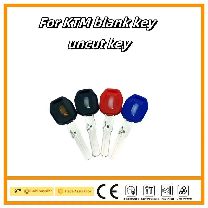 For KTM 1290 1050 1190 SUPER ADV R S RC8R Blank Key Motorcycle Replace Uncut Keys can be placed anti-theft chip 790 890 250