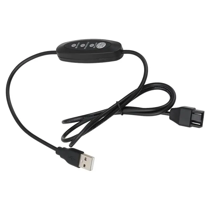 X64A-USB 5V To 12V Boost Fan Cable USB To 4 Pin Fan Power Cable 3 Gears Adjustable Speed Control USB To 12V Chassis Fan Cable