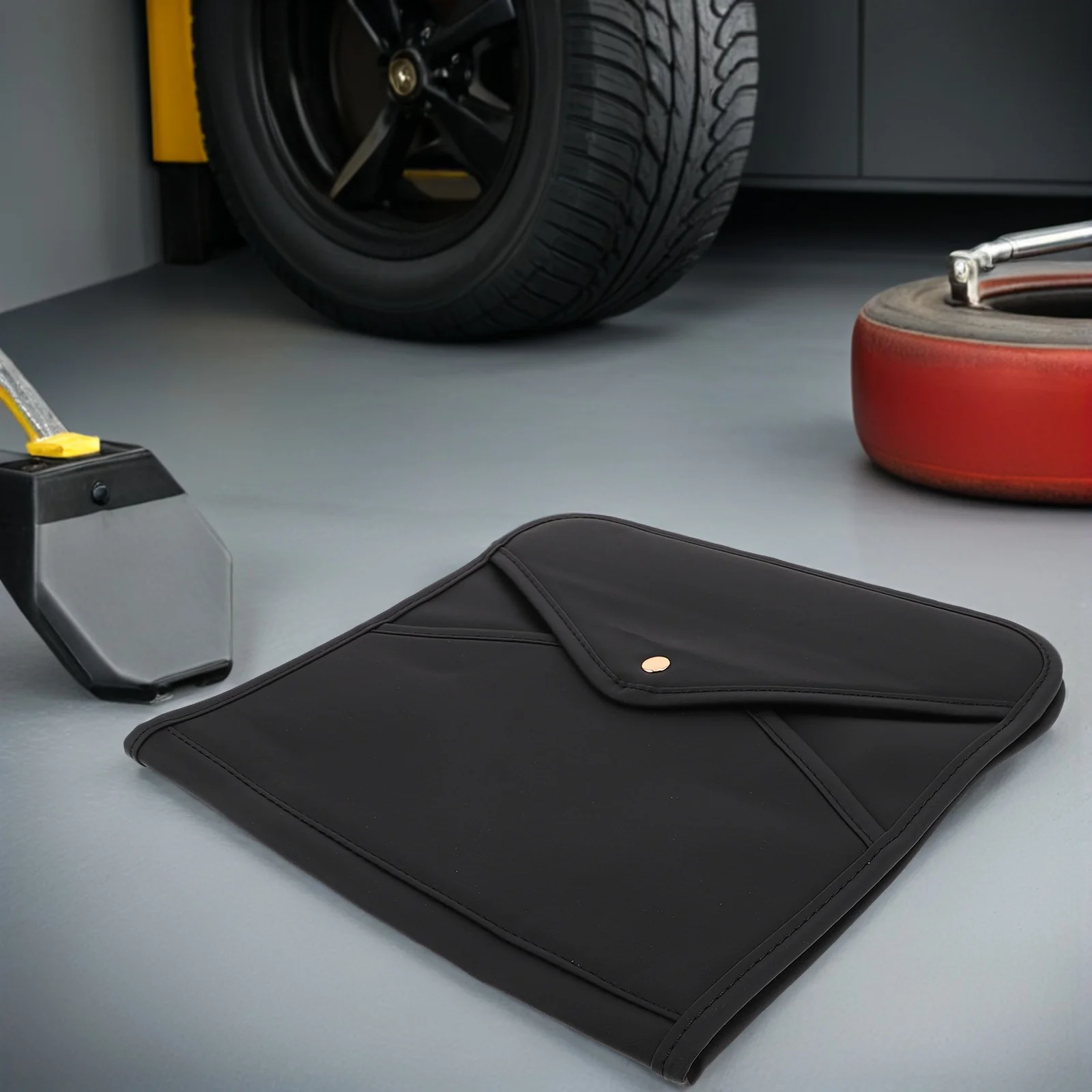 

Car Seat Back Hanging Bag PU Storage Organizer Multifunctional Back Seat Pocket Travel Trash Holder Small Car Rubbish Bag