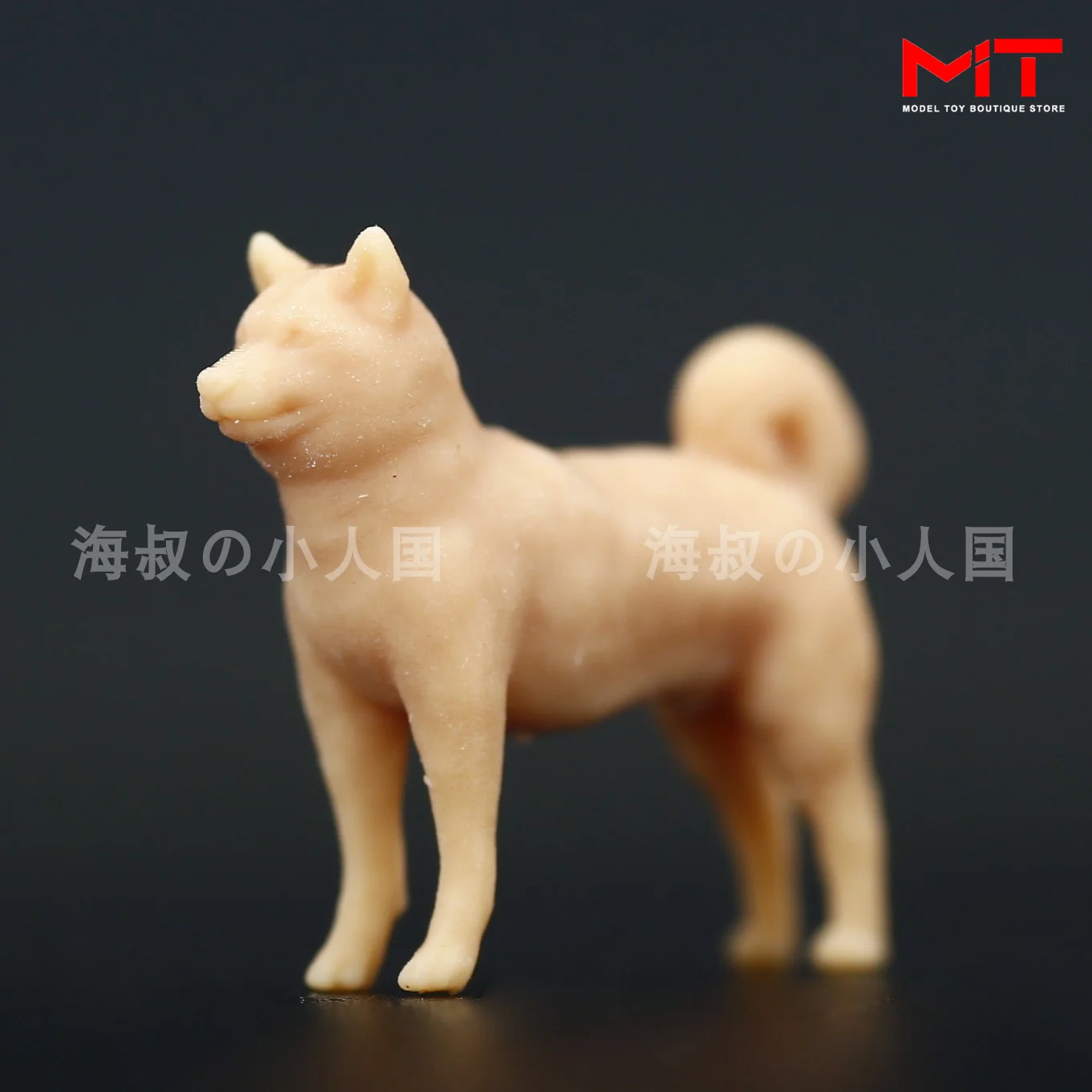 Miniatures Figurine 1/87 1/64 1/43 Pissing Dog Shiba Inu Funny Figures Doll 3D Print Diorama DIY Sand Table Scene Props Model