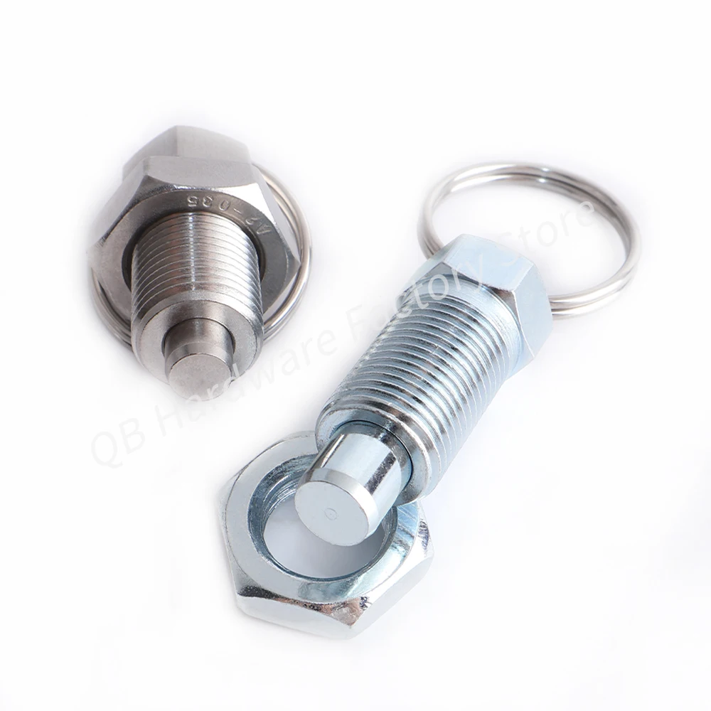 1pcs/2pcs QB217 Good Quality Hand Retractable Spring Locating Indexing Pins Index Plungers With Pull Ring Pull For positioning