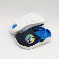 Zuecos de dibujos animados para niños pequeños, sandalias de playa de TPU, zapatos EU22 23 24 25 26 27 28 29