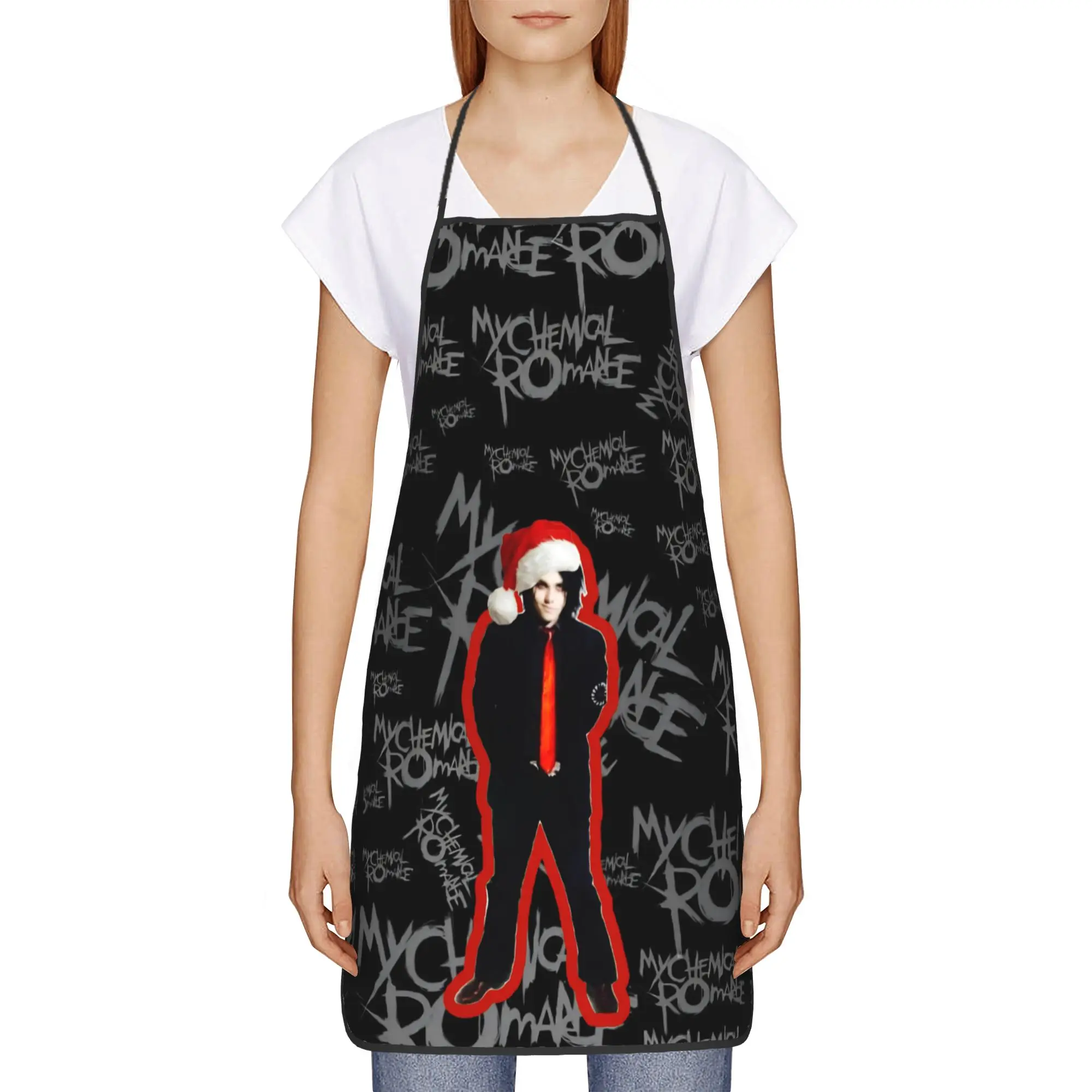 G-Gerard Way MCR  Apron  Adult Work Kitchen Accessories Cleaning Custom Aprons without Pocket