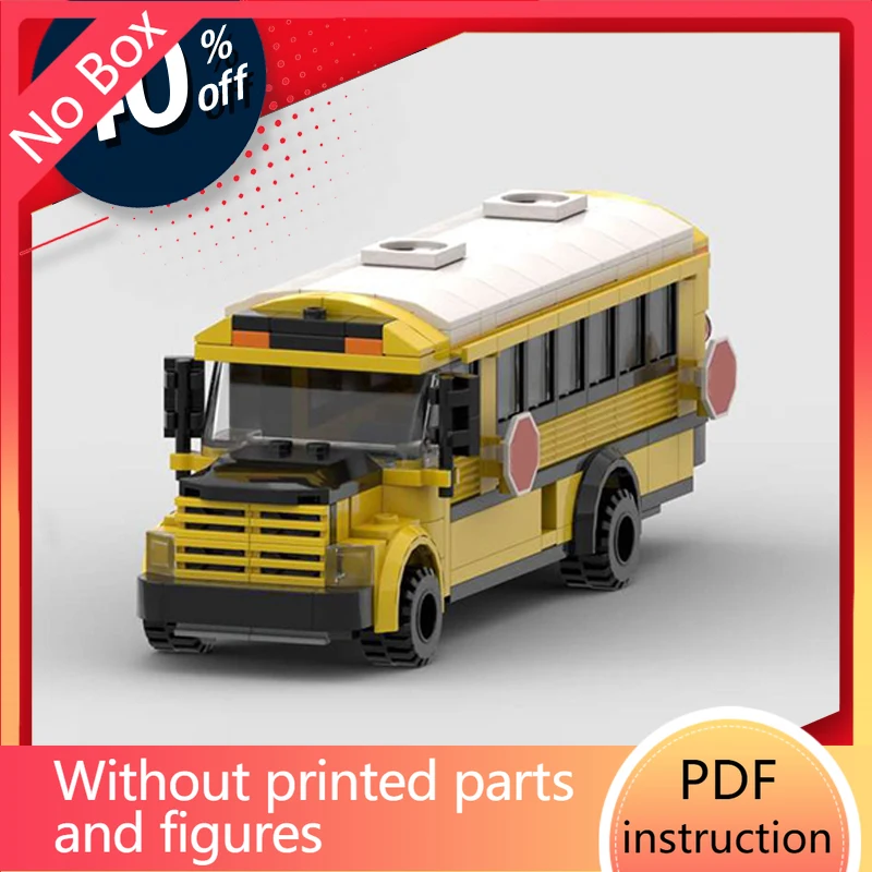 

Набор строительных кирпичей, городской набор кирпичей для общественного транспорта, школьный автобус, Рождество