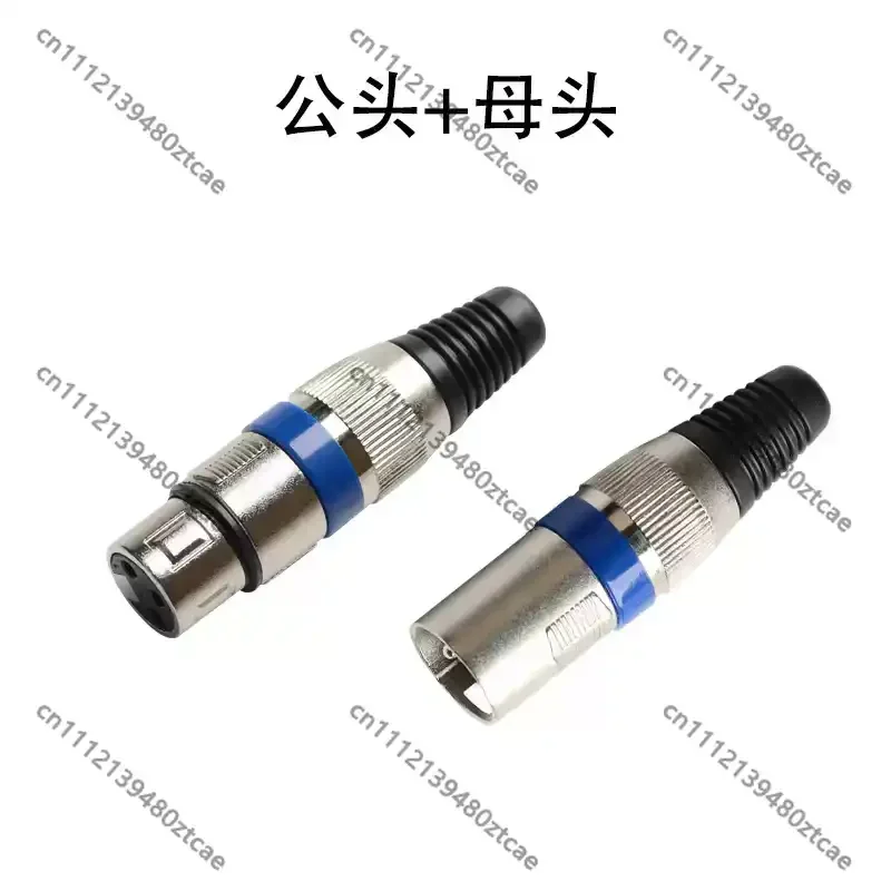 3-Pin XLR Male Female Plug Balanced Audio Connector For Microphone Stage Light Signal Cable