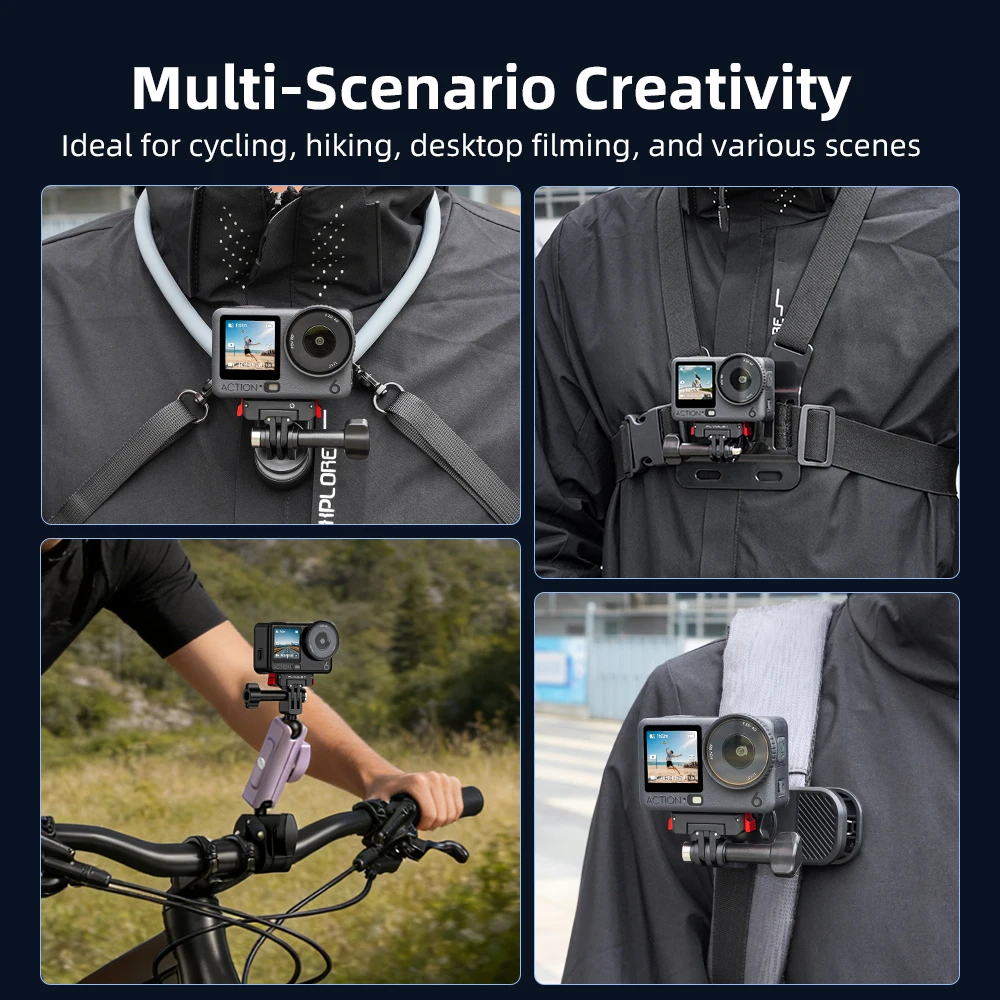 Flymile Action 6 Magnetischer Halterungsadapter Drehbare Schnellwechselbasis mit Doppelklauen-Schnittstelle 1/4 Schraubenloch für DJI Nano Zubehör