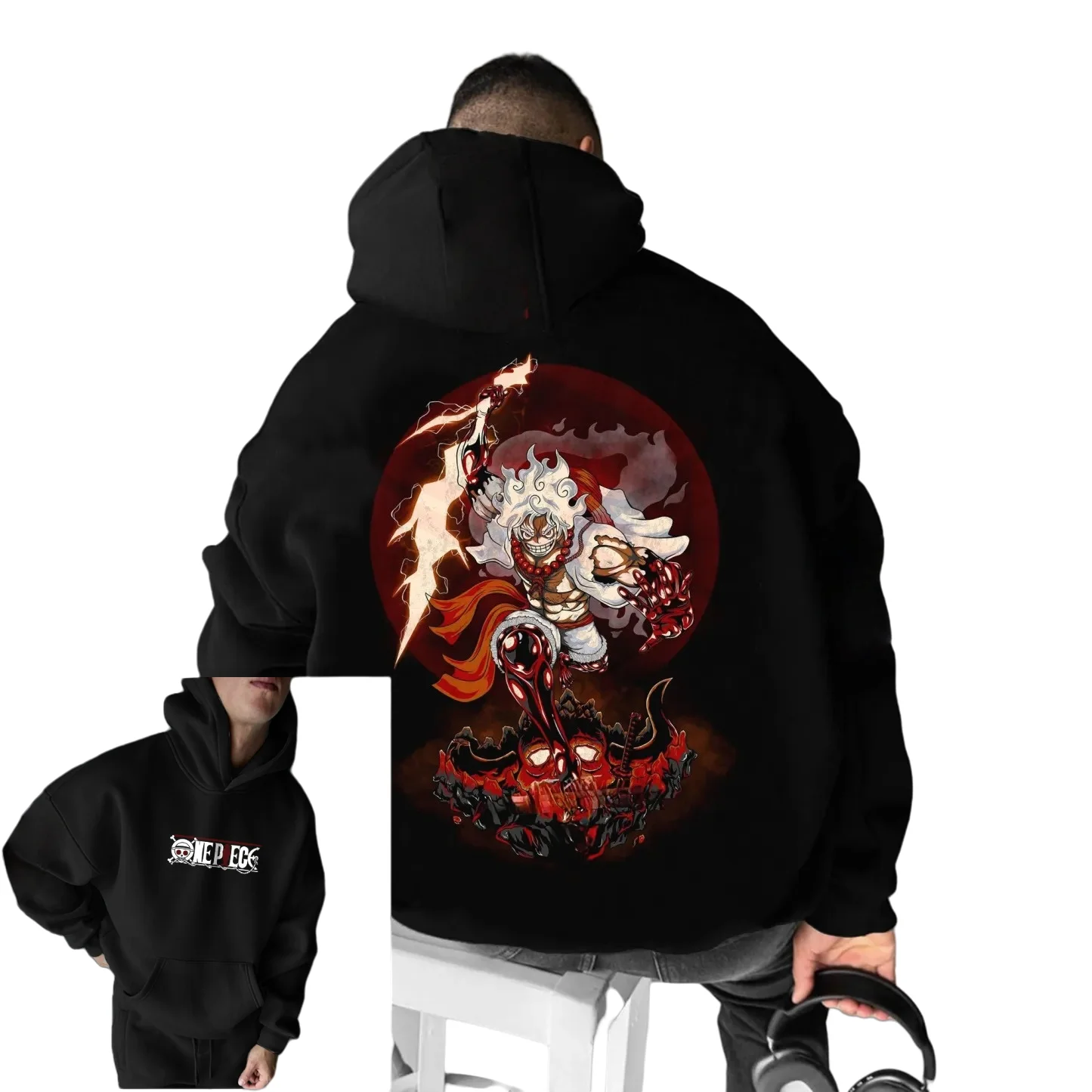 

The Best-selling Autumn Winter Men's Women's Cotton Hoodie Launched in Collaboration with The Japanese Anime "One Piece" in 2025
