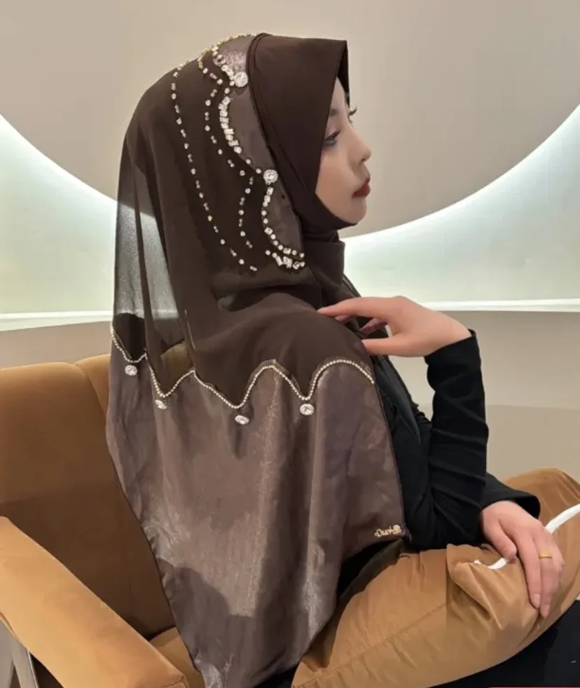 Enveloppement de tête de dame musulmane pour femmes, Boutique de fête, Hijab