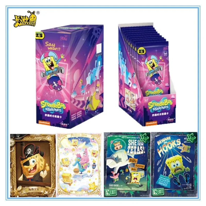 KAYOU new product SpongeBob SquarePants 25th Anniversary Fun Time Collector’s Edition Collection Card Kids Toys Holiday Gifts