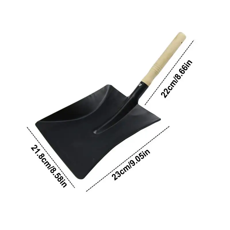 Imagem -05 - Aço Dustpan Chaminé pá Ash Limpeza Tool Queimador de Madeira Acessórios Lareira Ferramentas