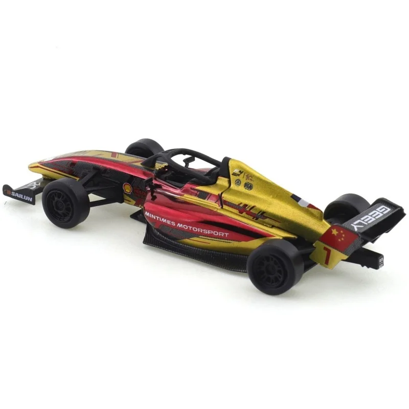 متوفر في المخزون جديد Xcartoy 1:64 Fia F4 بطولة صينية سبيكة مصغرة صيغة سباق T23-01 يموت الصب نموذج لعب هدايا الاطفال
