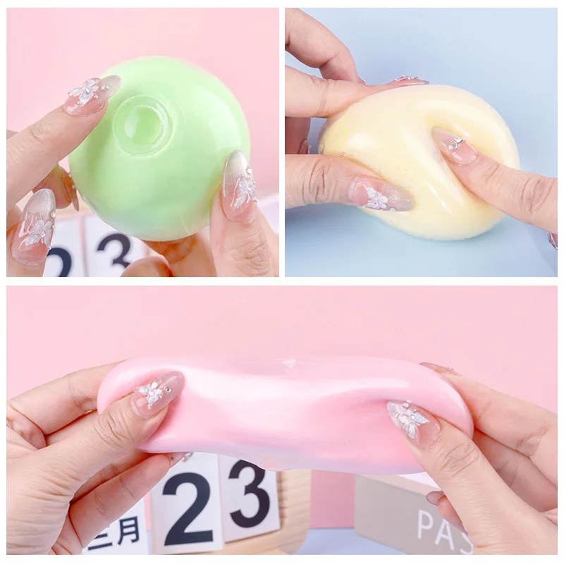 DIY for Children & Adults，Interesting Clay Kneading Ball Sensory Toy Deformable Squeeze Handmade Finger Pinch Decompression 