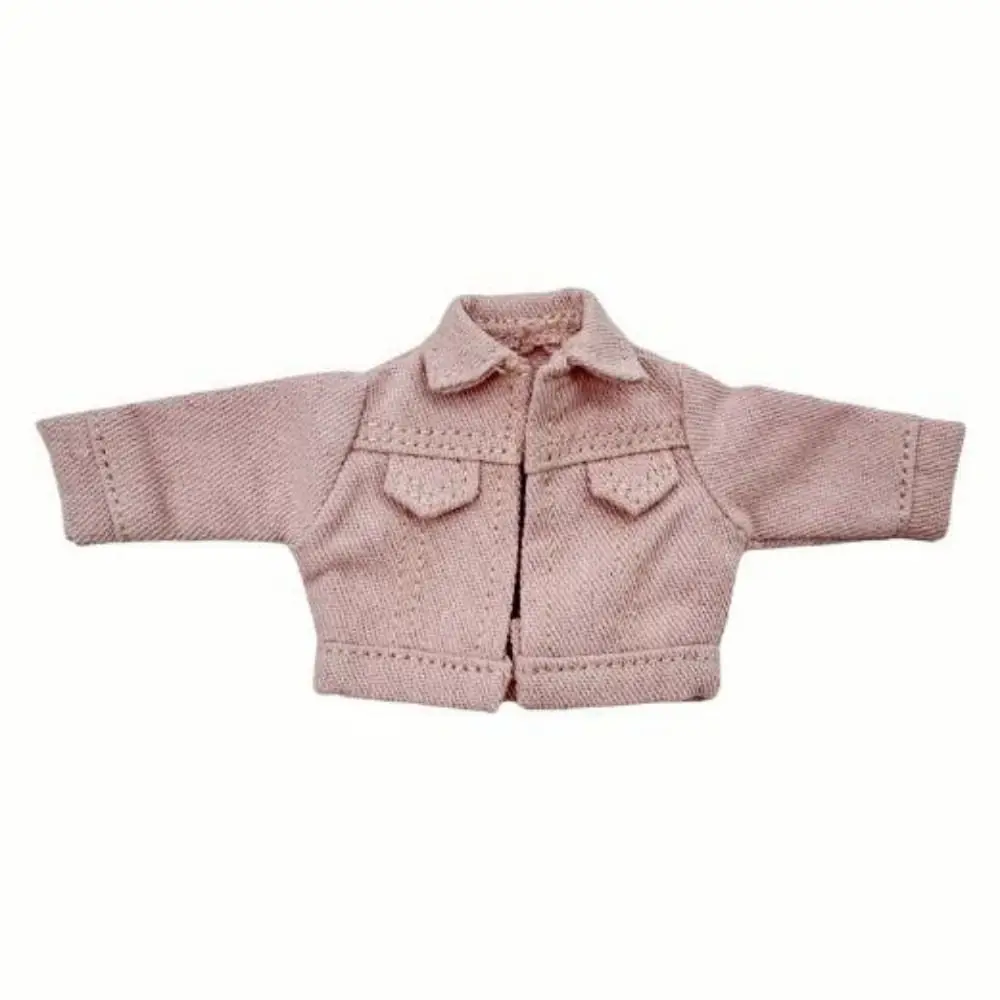 Roupas de boneca em 6 cores, casaco jeans, mini boneca fofa, acessórios de boneca, brinquedos para bonecas obitsu11, 1/12 bonecas bjd
