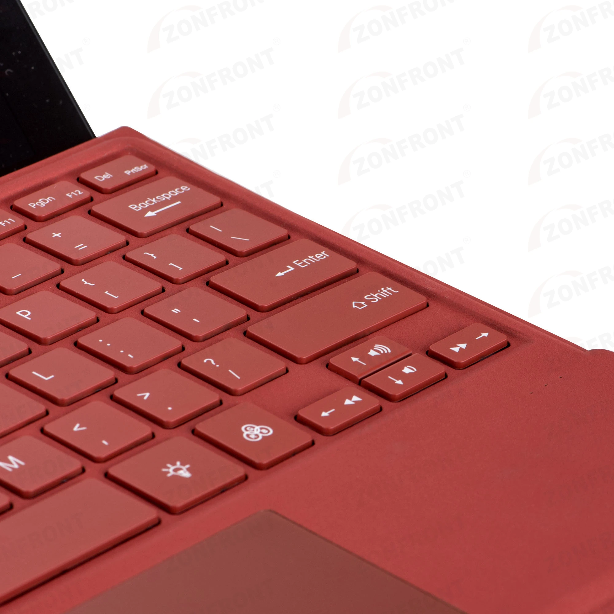 Imagem -05 - Teclado Vermelho-alto sem Fio Trackpad Retroiluminado Microsoft Surface Pro Árabe Russo Espanhol Coreano Português