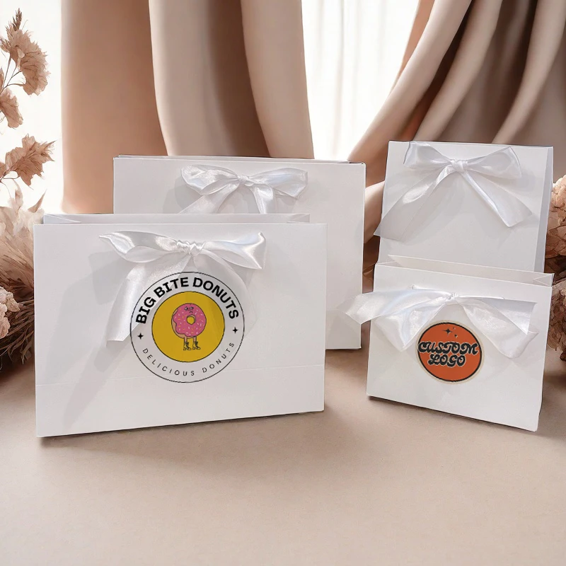 CYDZBYOL 10 Pcs Custom Logo Packaging For Small Businesses Valentines Day Gift Luxury Bag Wedding Birthday Packge Bag Custom