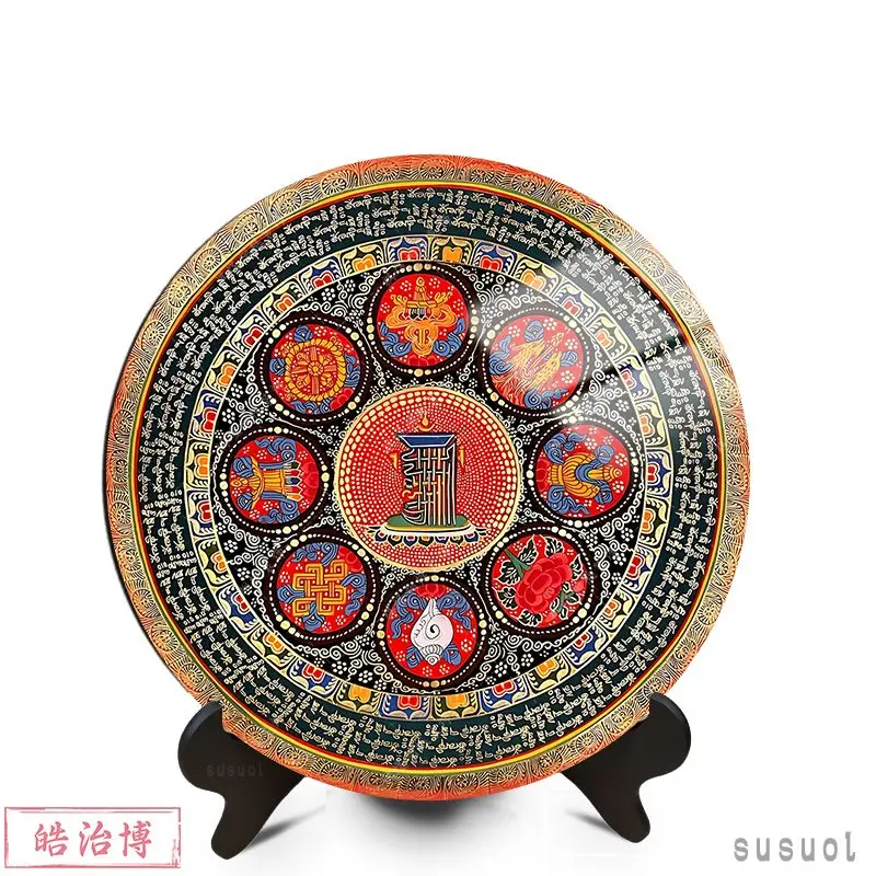 توريد البوذية التبت البوذية عشرة جوانب من الحرية ماندالا تعويذة الكتاب المقدس عرض المذبح معبد الراهب العبادة