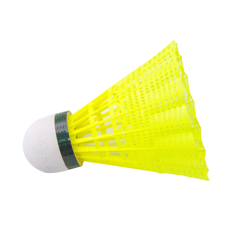 Volantes de bádminton de entrenamiento de grado A, material de nailon y plumas de pato, corcho de velocidad personalizable, paquete de 12 al por mayor para deporte diario