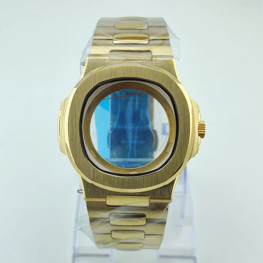 NH35 Case NH36 Case 40mm Case Golden Watch Case Accessories Stainless Steel Case Sapphire Glass Case For NH35 NH36 Movement