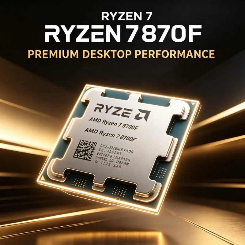R7 8700F Processor 8 Cores 16 Threads 16MB L3 Cache Low Power AM5 Gaming CPU No Fan