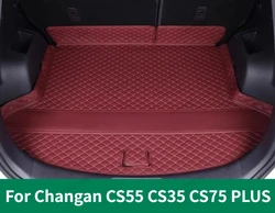 For Changan CS55 CS35 CS75 PLUS 2025 Custom Car Trunk Mats Leather Waterproof Cargo Liner Auto Accessories Interior Decoration