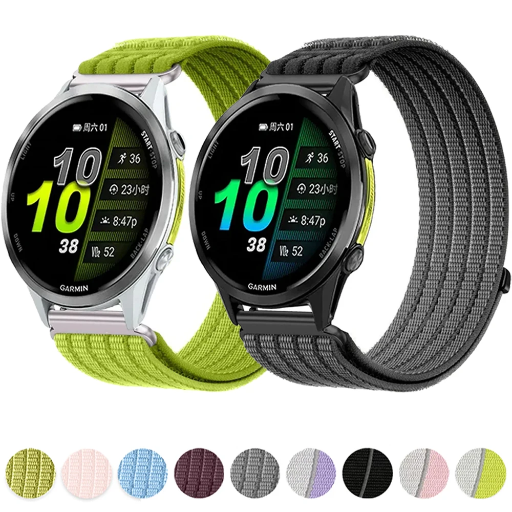 18/20/22mm Geflochtenes Nylonarmband für Garmin Forerunner 970 965 955 70 170 55 165 570 47/42mm Armband für Garmin Venu 4 3/Active 6