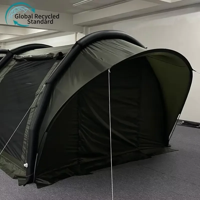 Factory Direct Sales Oxford Double Layer Large Space Exposed Inflatable Tunnel Tent Camping All-in-one Convenient Portable