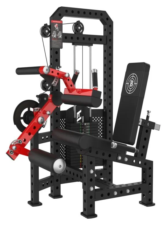 Custom Professional Gym Sports Equipment Leg Muscle Training Leg Curl Extension Machine Pin Load Selection