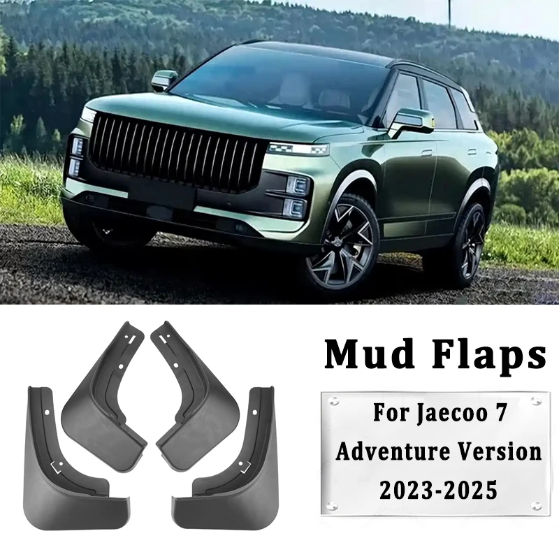

Automotive Mudguard Waterproof Prevent Mud Splashing Car Mud Flaps 4pcs Accessories For Jaecoo 7 Adventure Version 2023-2025