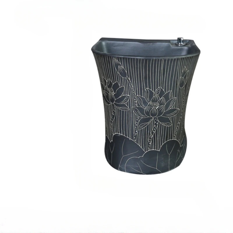 Retro ceramic wash, mop pool, balcony, bathroom, mop pool, integrated floor-standing household