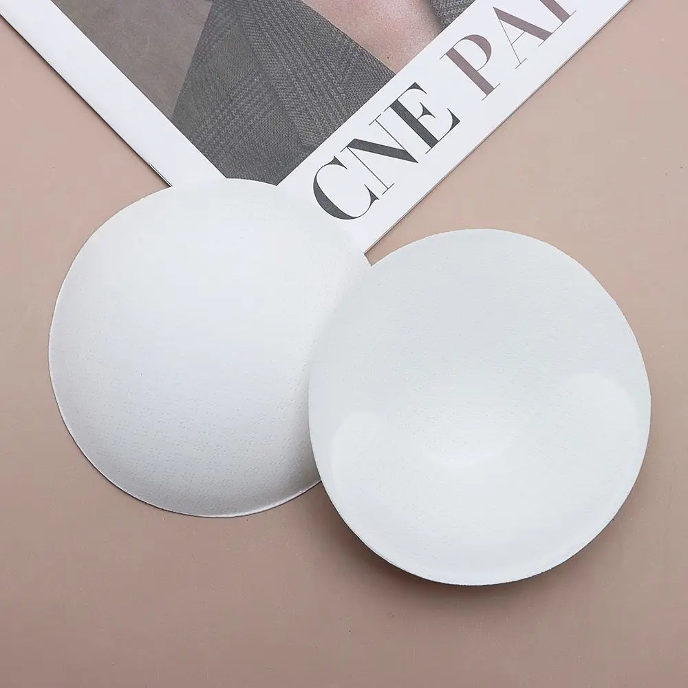 1 ペア女性の夏のスポンジフォームプッシュアップカップ挿入パッドブラジャーパッド胸ブラジャー胸カップ