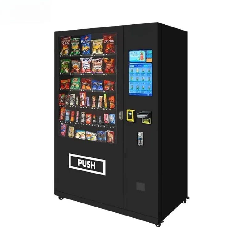

FOODLINE Customized High Capacity Office Snack and Beverage Vending Machine with 21.5 Inches Touch Screen with Android System