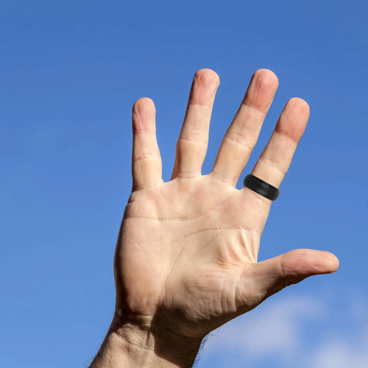 1Pcs Silicone Finger Ring Size 10 Black Odorless Tear Resistant Sports Accessories for Outdoors Grip Strength Training