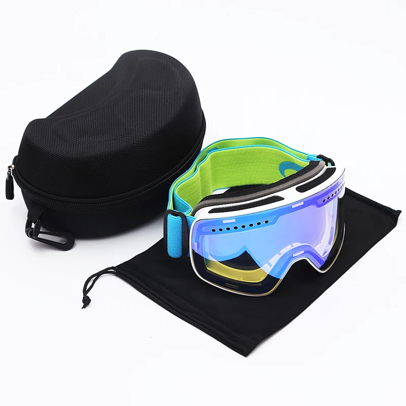 

Best Mirror Anti-Fog Magnetic UV 400 Fashion Ski Goggles Double Layer Ski Glasses Skiing