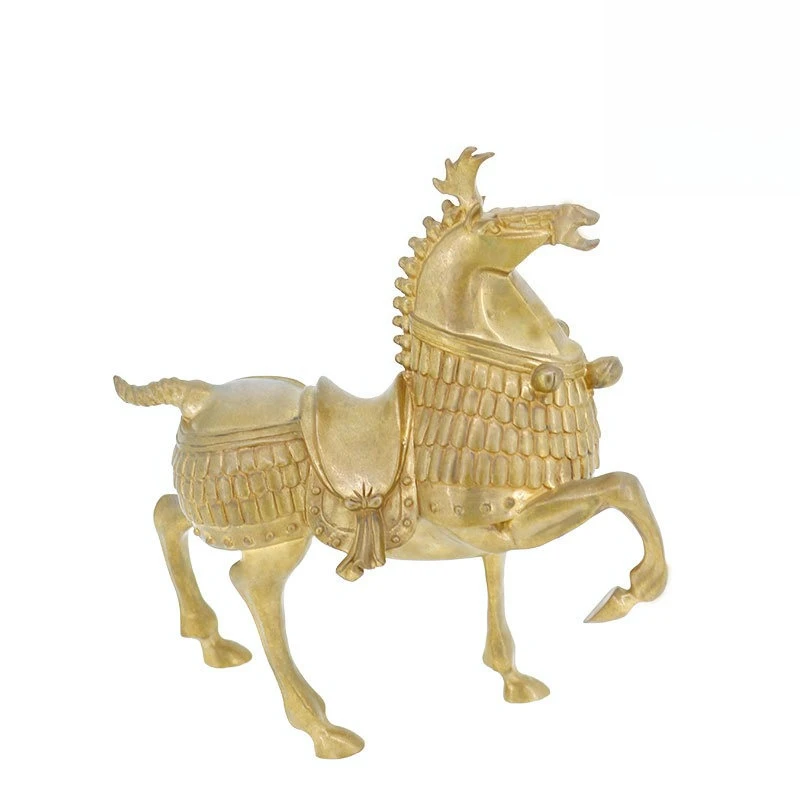 Pure copper hero war horse gift ornament precious metal animal ornament