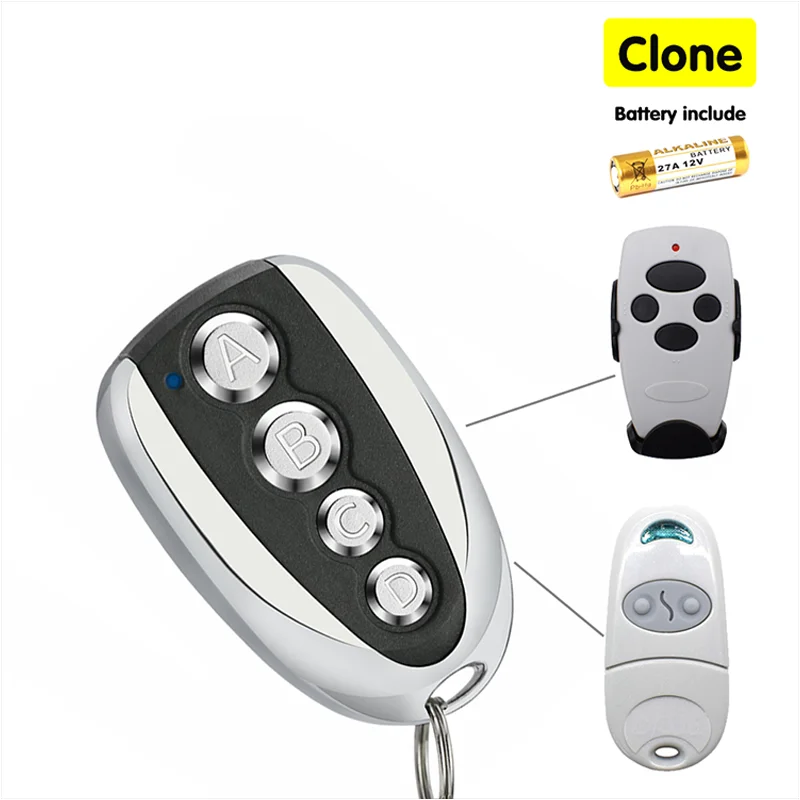 

433Mhz Fixed Code Remote Duplicator Garage Door Remote Control 433.92MHz RF Transmitter Auto Cloning Duplicator for Garage Door