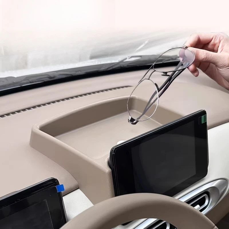 Rear Screen Storage Tray & Central Control Tissue Box for Wuling Hongguang MINI 4th Gen Macaron Interior Accessories view 3