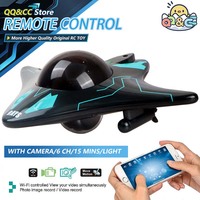 RC Boat Submarine with Camera Underwater 6Ch Remote Control Wifi Fpv Remote Control Boats Radio Control Toys for Boyts Kid Gifts