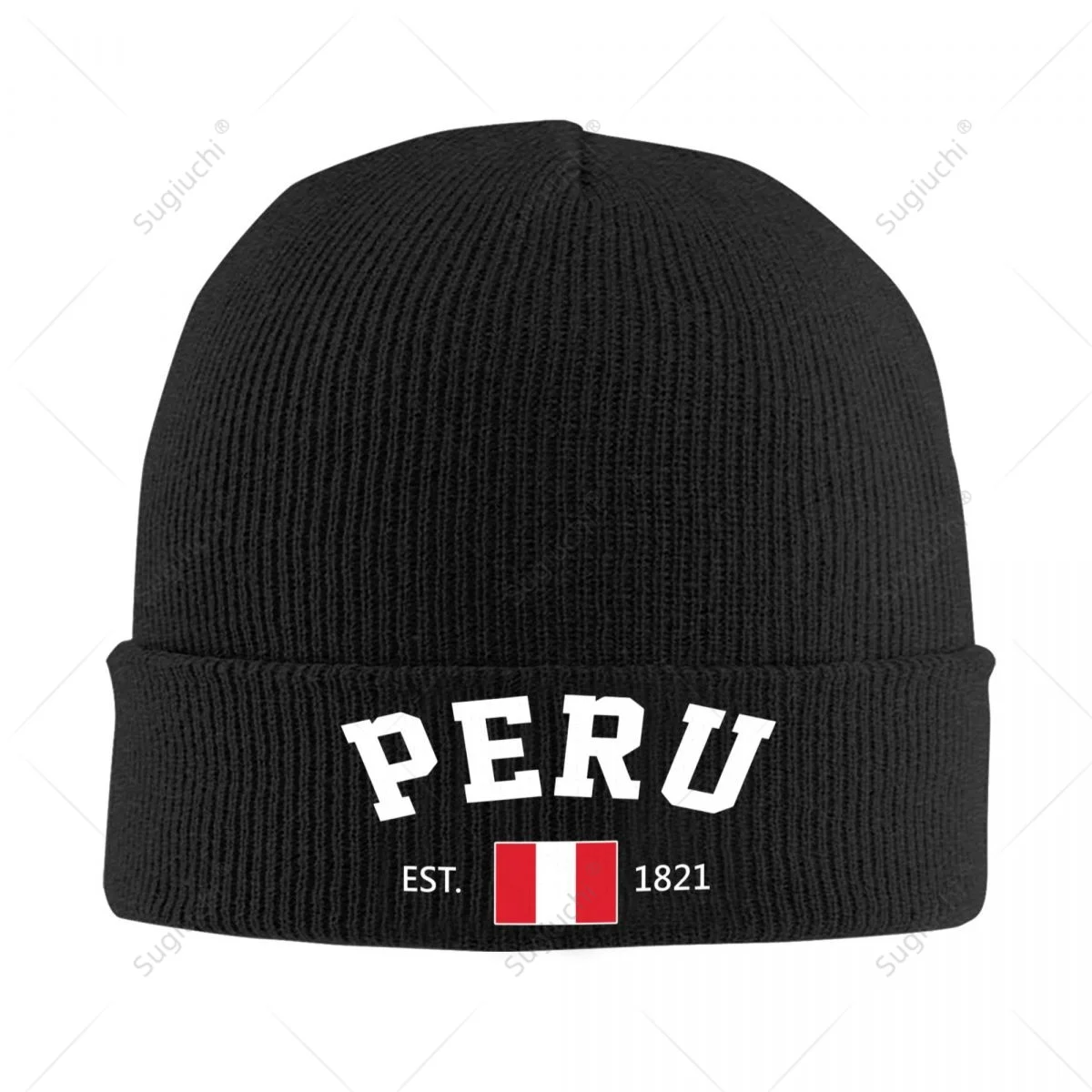 Knitted Hat Unisex PERU EST.1821 Independence Day For Men Women Boys Winter Autumn Beanie Cap Warm Bonnet