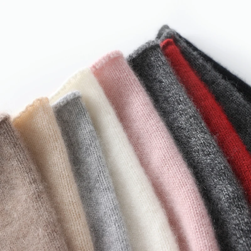 Winter Unisex 100 Cashmere Hats Outdoor Casual Keep Warm Solid Color Cashmere Knitted Beanie Hat Women /Men Hedging Caps